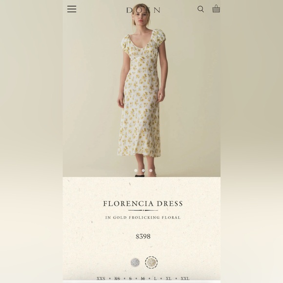 Doen Florencia Dress in frolicking floral - Picture 7 of 7